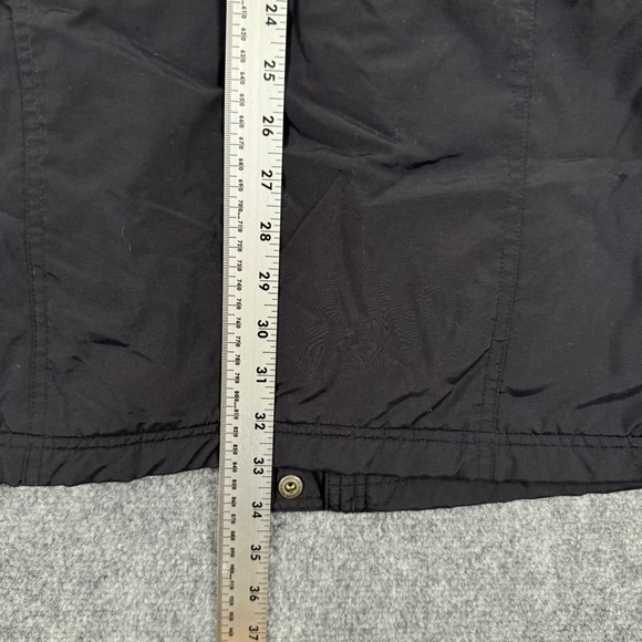 L.L.Bean Jacket Large Black Fleece Collar Full Zip Thinsulate Insulation Women's - Picture 13 of 13